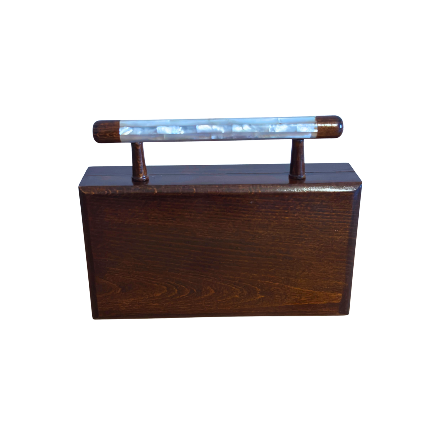 The Garden of Noor – Bolso Damasquino de Lujo con Nácar Floral y Forro de Brocado