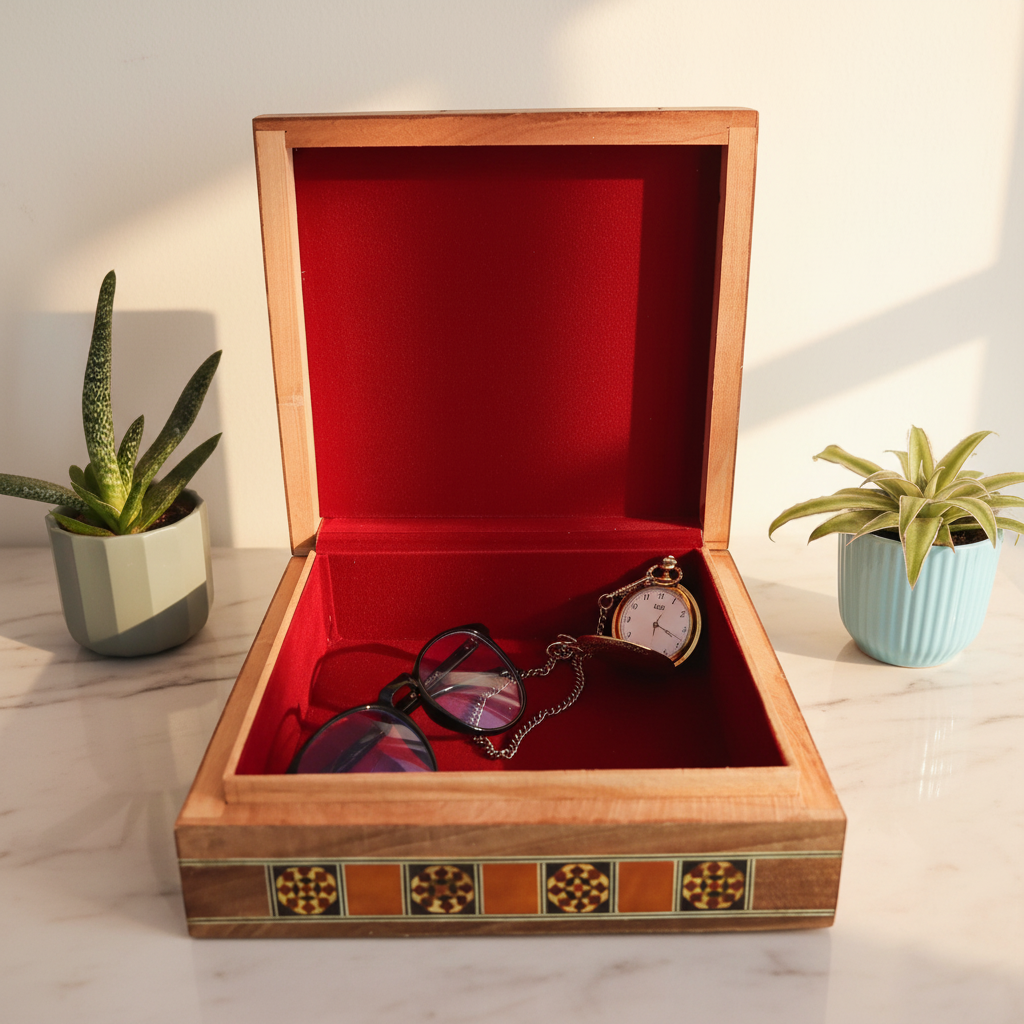 Boîte Damasquinée – Œuvre Artisanale pour Bijoux et Souvenirs