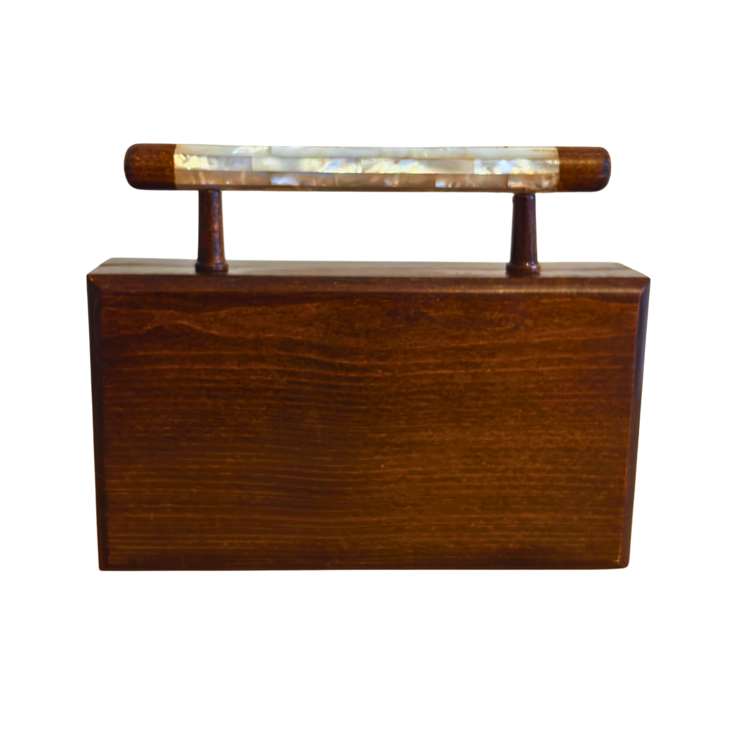 Zenobia – Luksusowa Damasceńska Kopertówka z Orzecha z Wkładką z Masą Perłową & Podszyciem z Brokatu