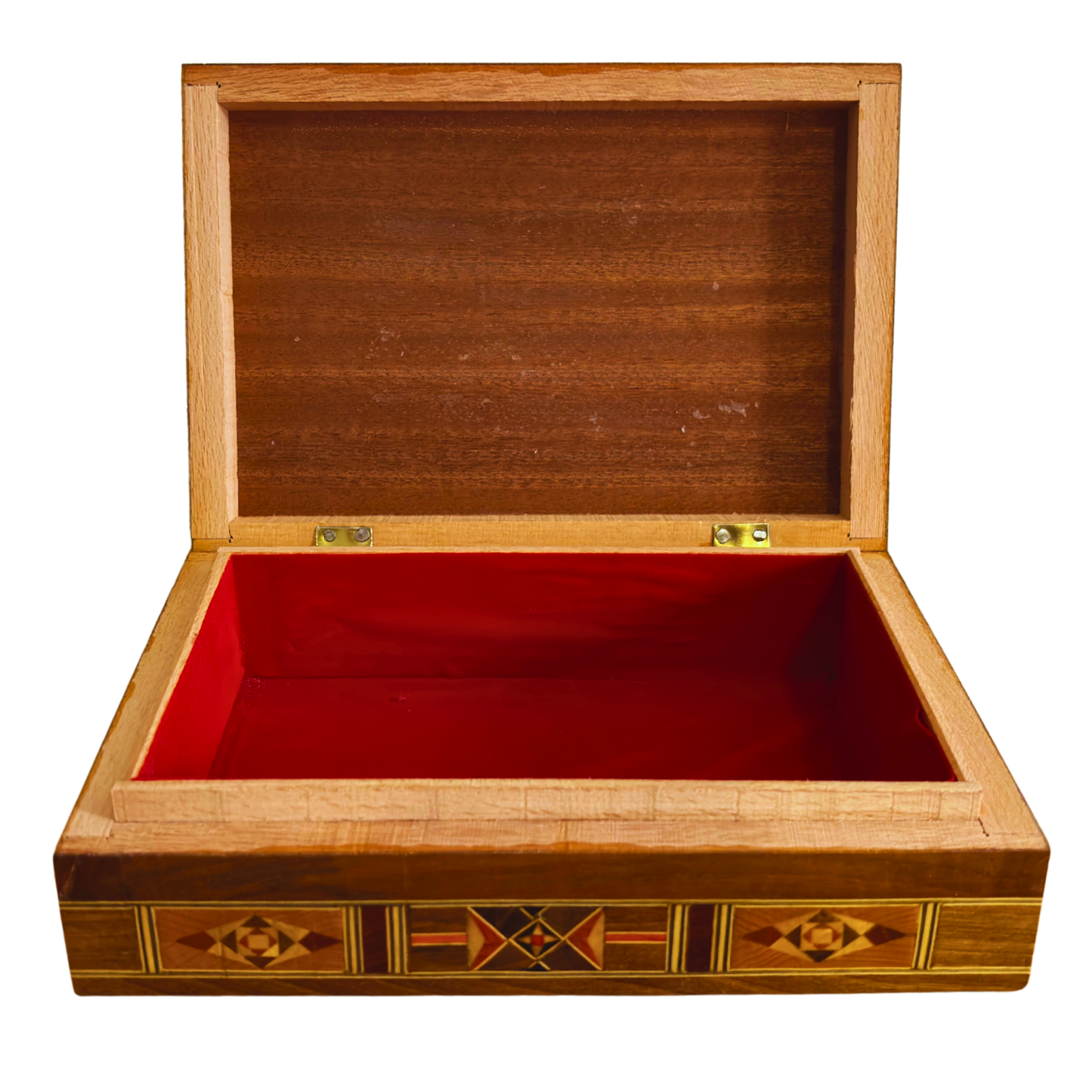 Boîte artisanale en mosaïque pour bijoux, incrustation de nacre, coffre de luxe en bois pour souvenirs, art damasquiné -Édition Limitée-