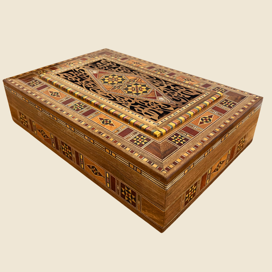 Damasceense Sieraden- & Herinneringsdoos – Handgemaakte Elegantie