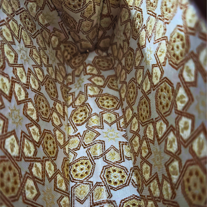 Zenobia – Luksusowa Damasceńska Kopertówka z Orzecha z Wkładką z Masą Perłową & Podszyciem z Brokatu