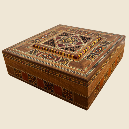 Damasceense Mozaïekdoos – Handgemaakt voor Sieraden & Herinneringen