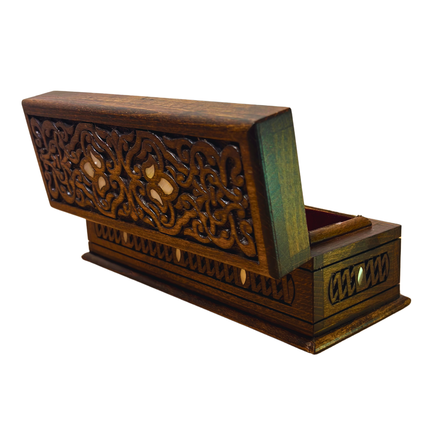 Boîte de Luxe Sculptée à la Main – Nacre & Velours