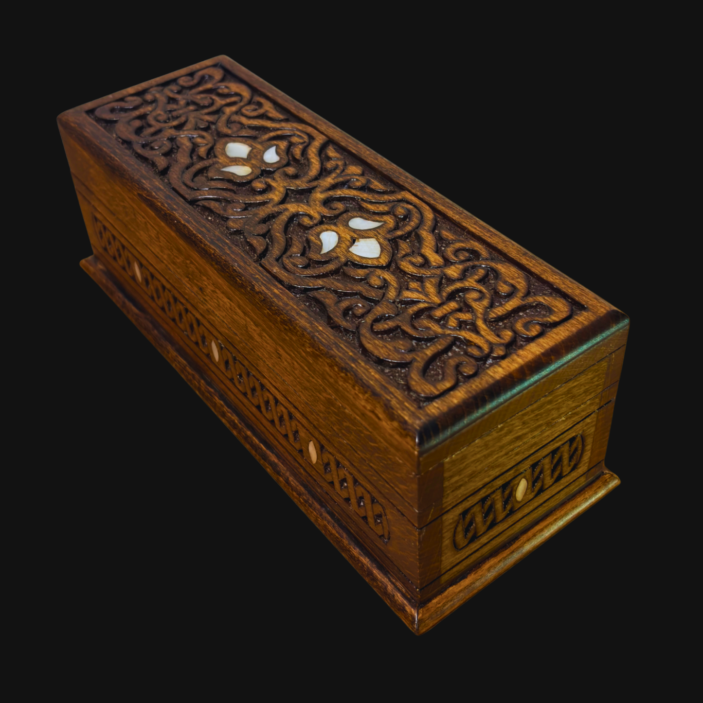 Boîte de Luxe Sculptée à la Main – Nacre & Velours