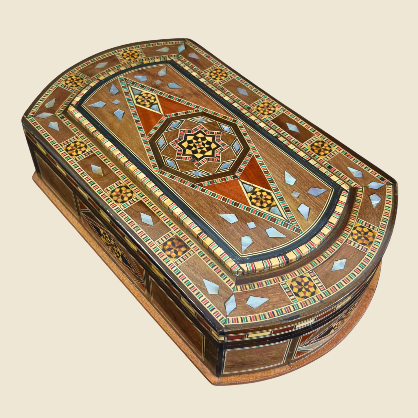 Élégante Boîte en Mosaïque Artisanale de Damas – Art & Velours