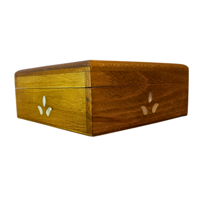 Boîte Damasquine de Luxe Artisanale – Nacre & Velours