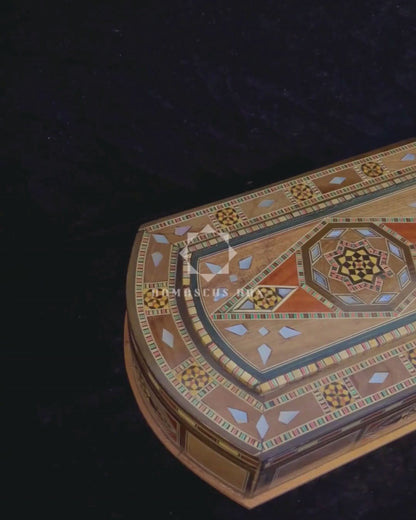 Élégante Boîte en Mosaïque Artisanale de Damas – Art & Velours